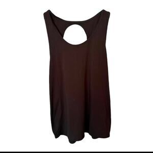 CLEARANCE Zyia Active Tank Top - Black, Open Back, XL - Excellent Condition